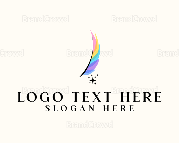 Stationery Feather Quill Logo