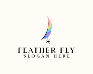 Stationery Feather Quill logo design