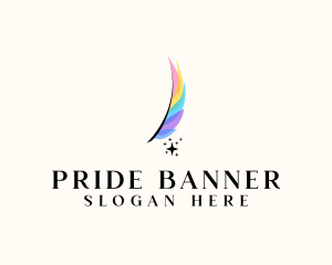 Stationery Feather Quill logo design