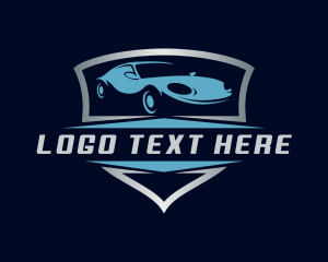 Sports Car Detailing Garage Logo
