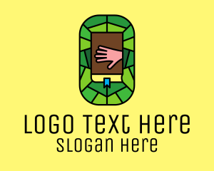 Bible Study - Stained Glass Bible Church logo design