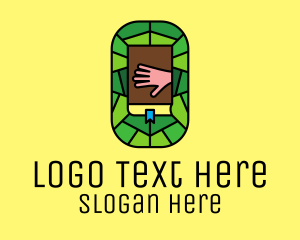 Catholic - Stained Glass Bible Church logo design