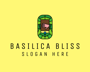 Basilica - Stained Glass Bible Church logo design