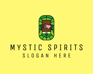 Stained Glass Bible Church logo design