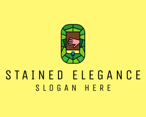 Stained Glass Bible Church logo design