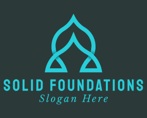 Niqab - Muslim Mosque Temple logo design