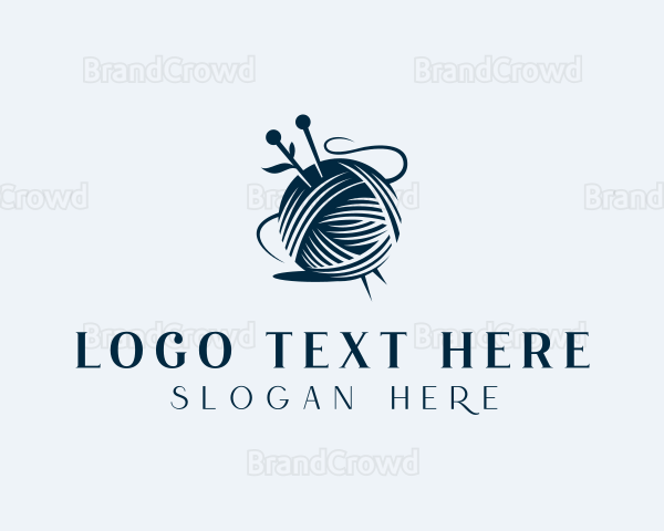 Sewing Knitting Yarn Logo