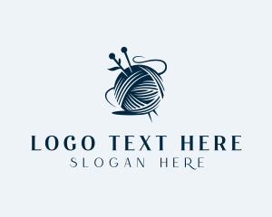 Yarn - Sewing Knitting Yarn logo design