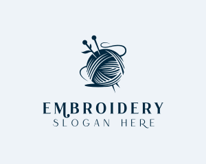 Sewing Knitting Yarn logo design