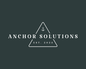 Marine Sailor Anchor logo design