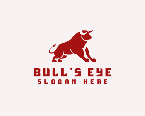Cowboy Bull Ranch  logo design