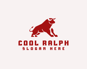 Cowboy Bull Ranch  logo design