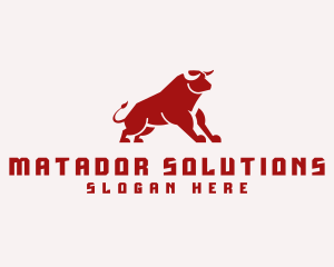 Matador - Cowboy Bull Ranch logo design