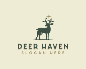 Nature Wildlife Deer logo design