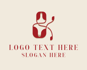 Typography - Stylish Fashion Ampersand logo design