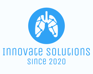 Respiratory System - Lung Medical Diagnostic Lab logo design