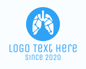 Body Organ - Lung Medical Diagnostic Lab logo design