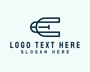 Tech Firm Letter E Logo