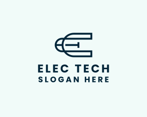 Tech Firm Letter E logo design