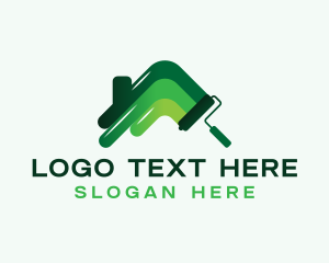 Paint Roller - Paint Roller House logo design