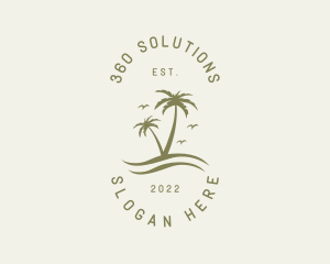 Tropical Nature Resort logo design