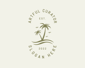 Tropical Nature Resort logo design