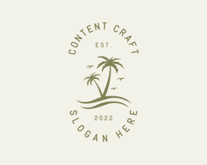 Tropical Nature Resort logo design