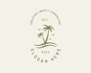 Tropical Nature Resort logo design