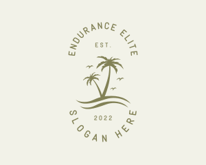 Tropical Nature Resort logo design