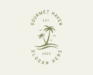 Tropical Nature Resort logo design