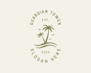 Tropical Nature Resort logo design