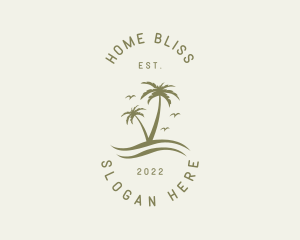 Tropical Nature Resort logo design