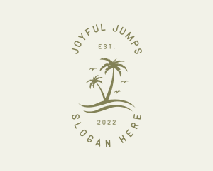 Tropical Nature Resort logo design