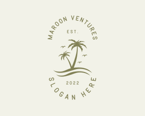 Tropical Nature Resort logo design