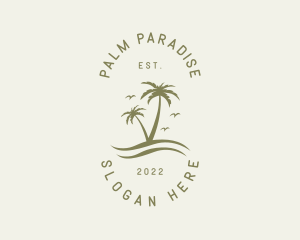 Tropical Nature Resort logo design