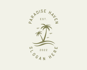 Resort - Tropical Nature Resort logo design