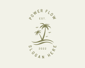 Tropical Nature Resort logo design