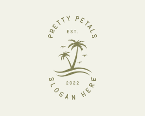 Tropical Nature Resort logo design