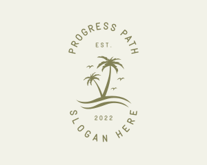 Tropical Nature Resort logo design