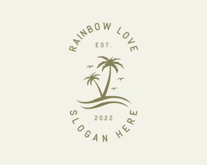 Tropical Nature Resort logo design