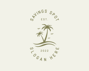 Tropical Nature Resort logo design