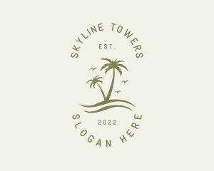 Tropical Nature Resort logo design