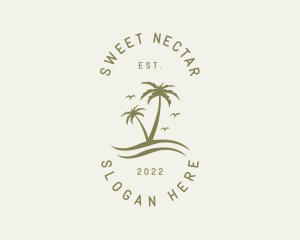 Tropical Nature Resort logo design