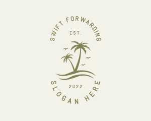 Tropical Nature Resort logo design