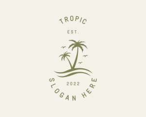 Tropical Nature Resort logo design