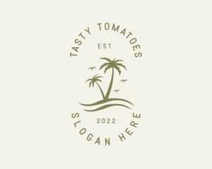 Tropical Nature Resort logo design