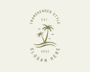 Tropical Nature Resort logo design