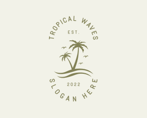 Tropical Nature Resort logo design