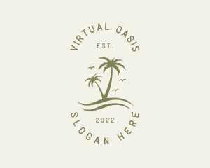 Tropical Nature Resort logo design