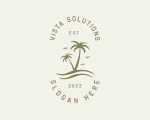 Tropical Nature Resort logo design